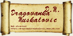 Dragovanka Muskalović vizit kartica